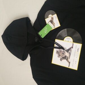 Armani exchange men's national geographic pullover hooded black sweatshirt sz L